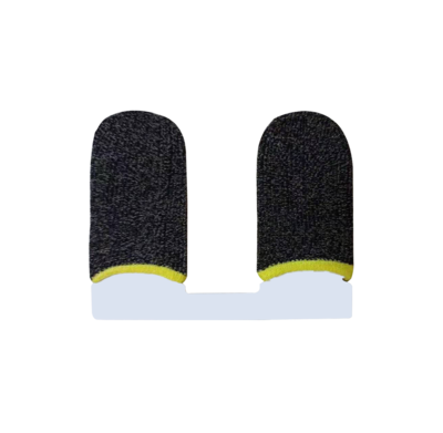 24针银纤维黑色黄边